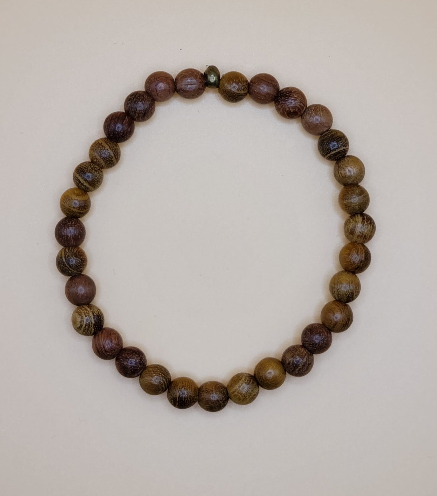 Natural Wood Bead Bracelet