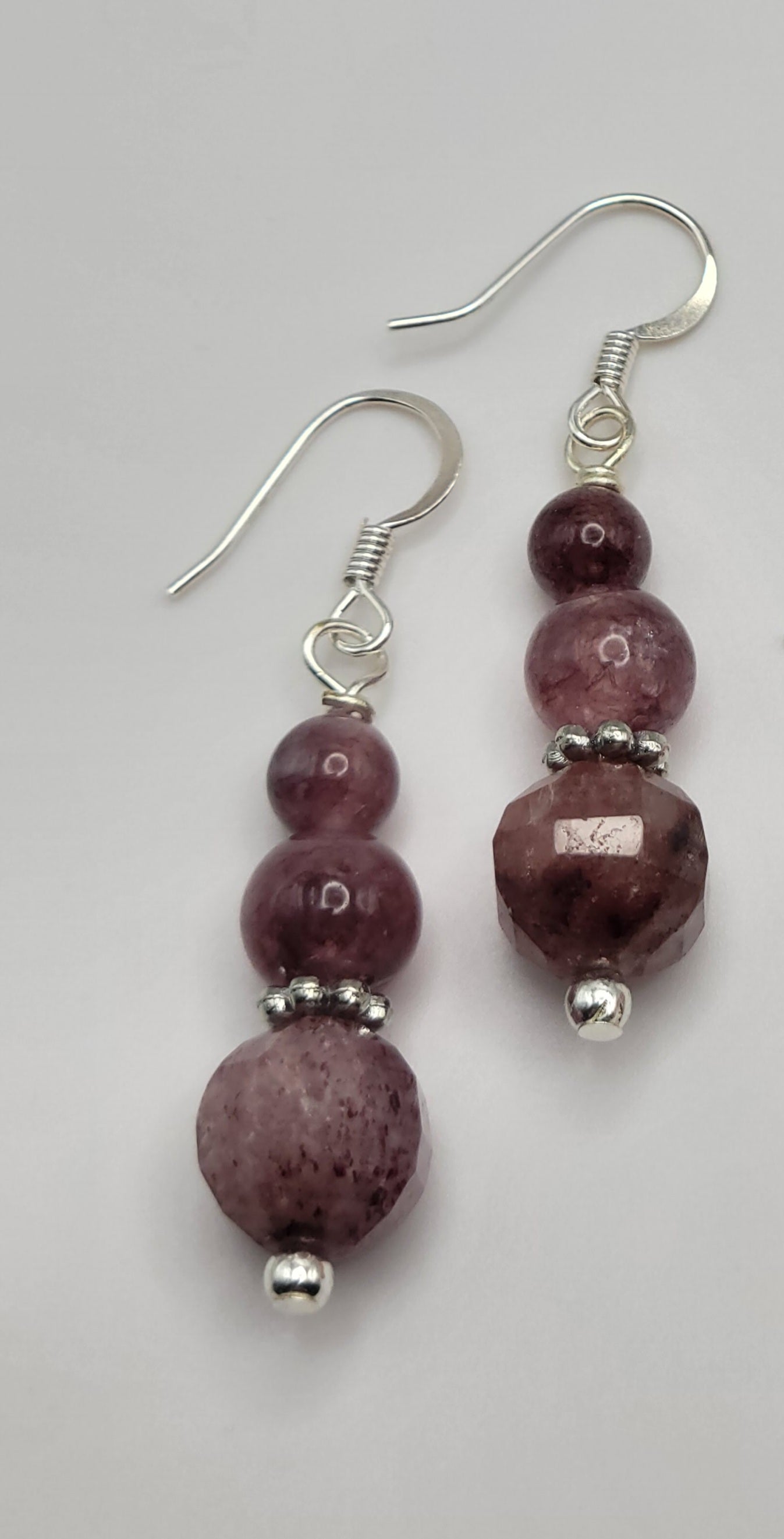 Lepidolite Drop Earrings