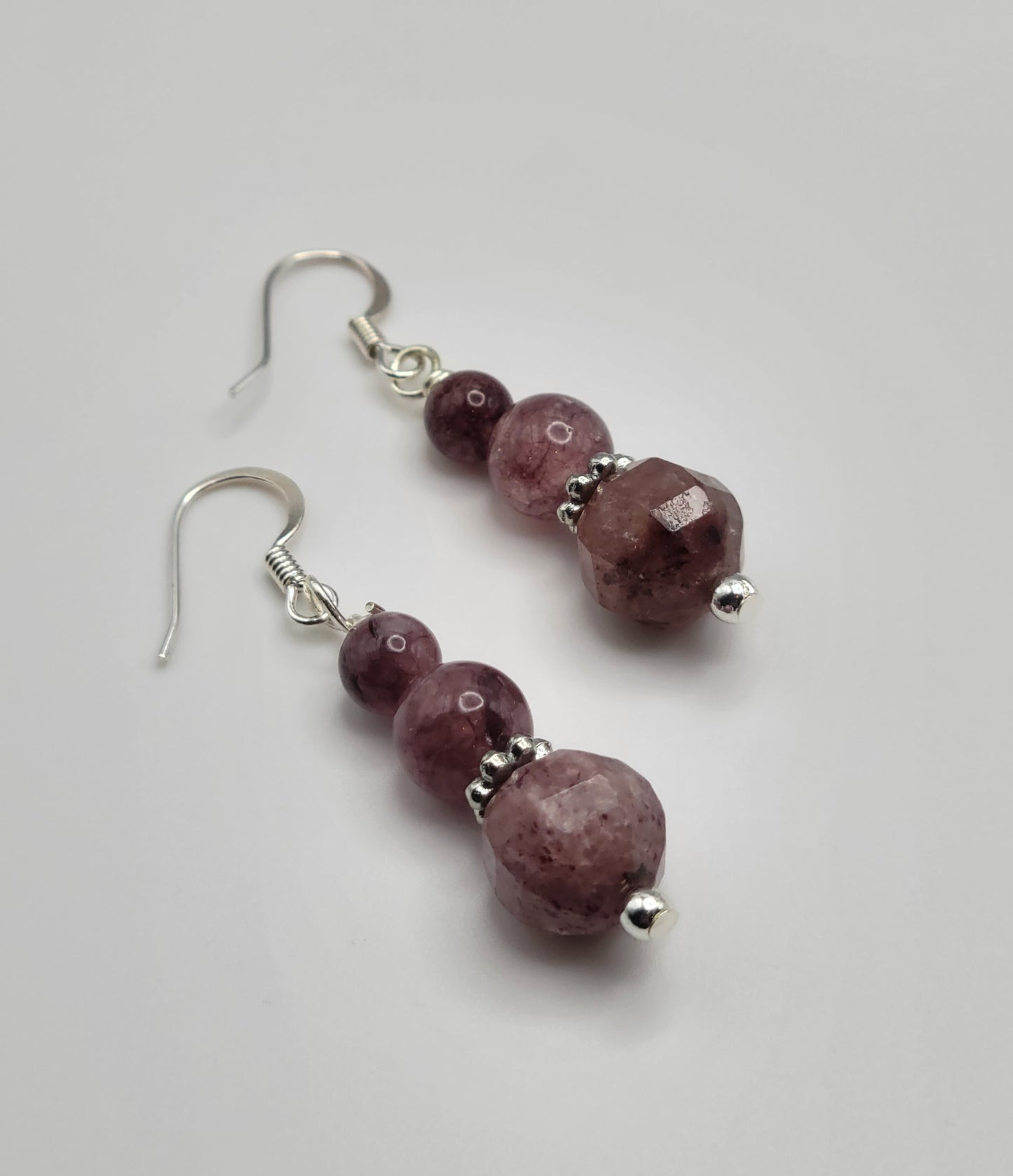 Lepidolite Drop Earrings