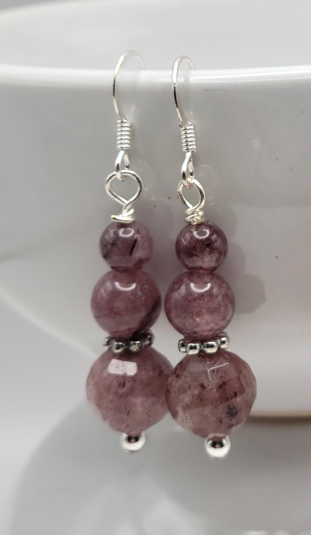 Lepidolite Drop Earrings