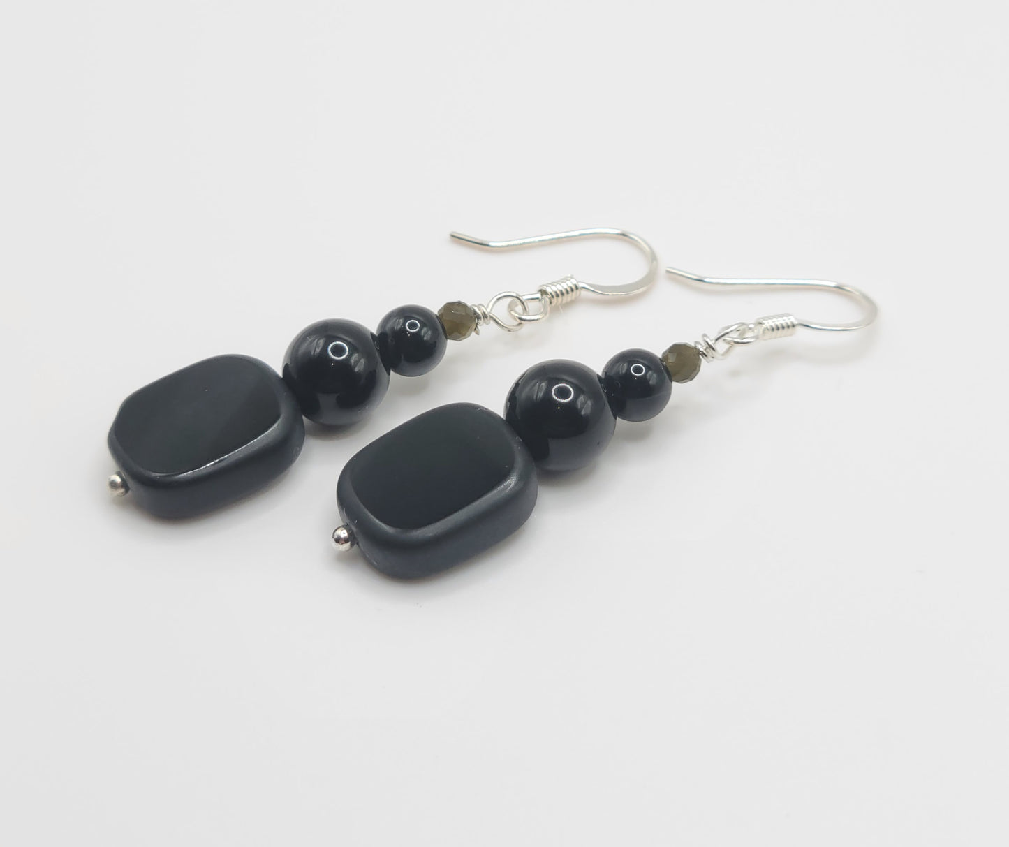 Black Tourmaline Drop Earrings