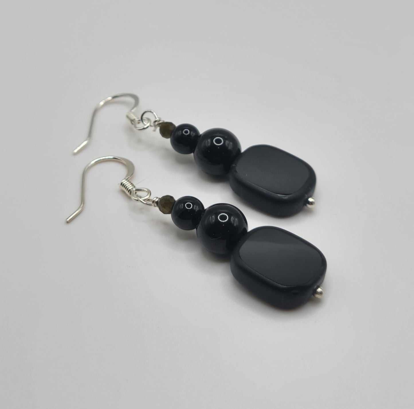 Black Tourmaline Drop Earrings