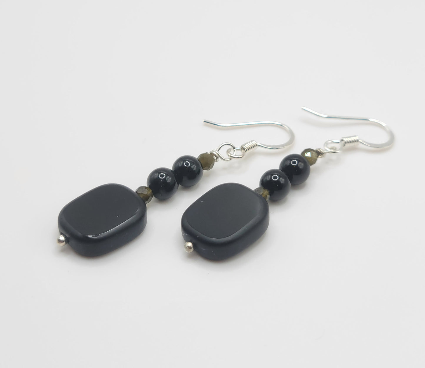 Black Tourmaline Drop Earrings