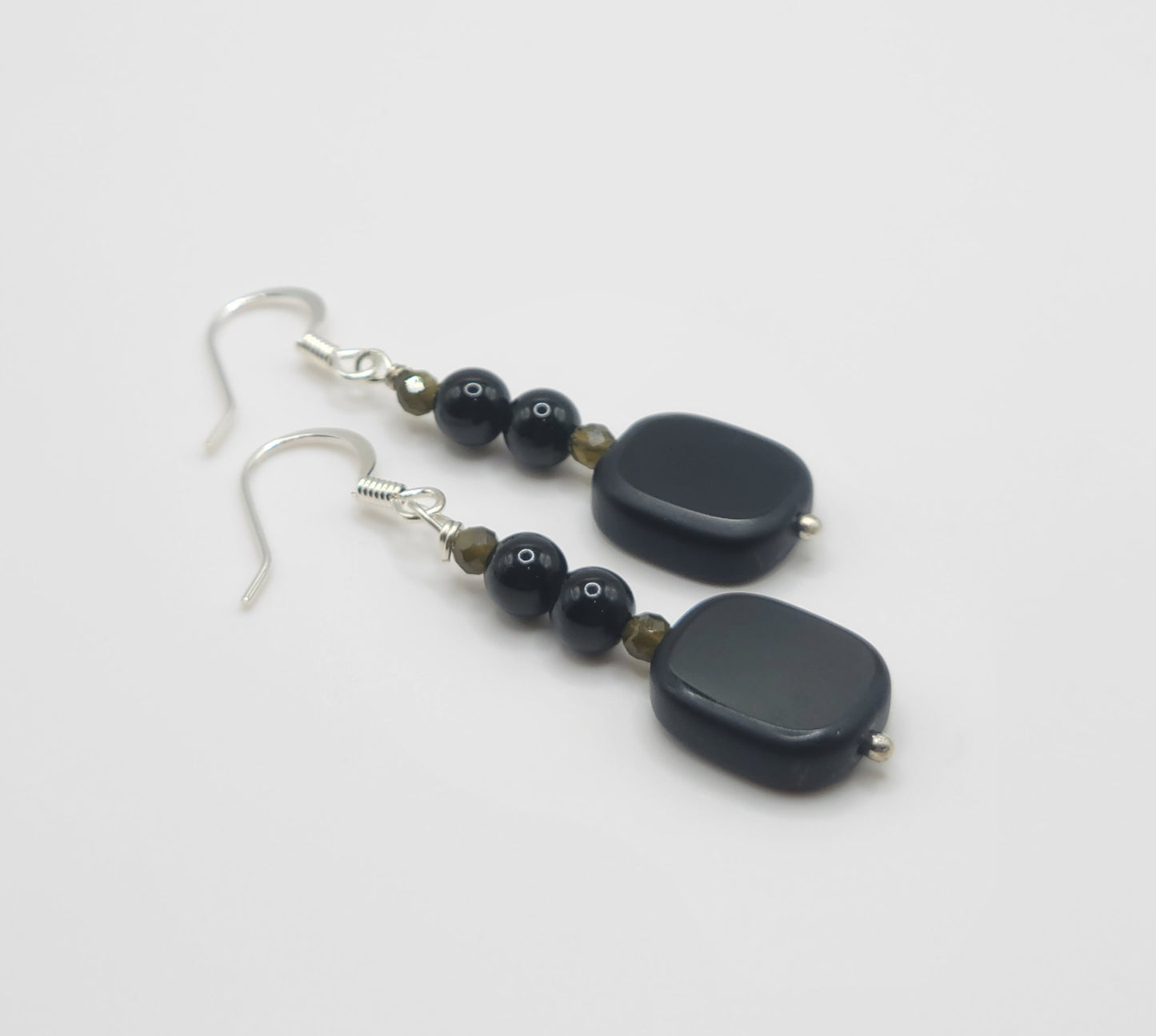 Black Tourmaline Drop Earrings