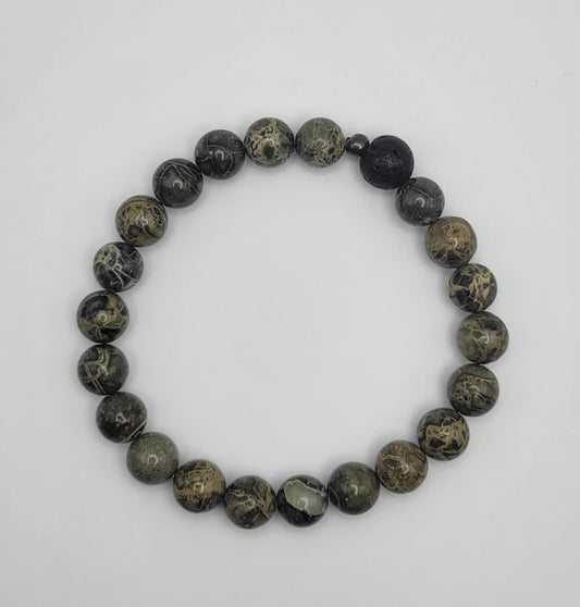 Rainforest Jasper Gemstone Bracelet