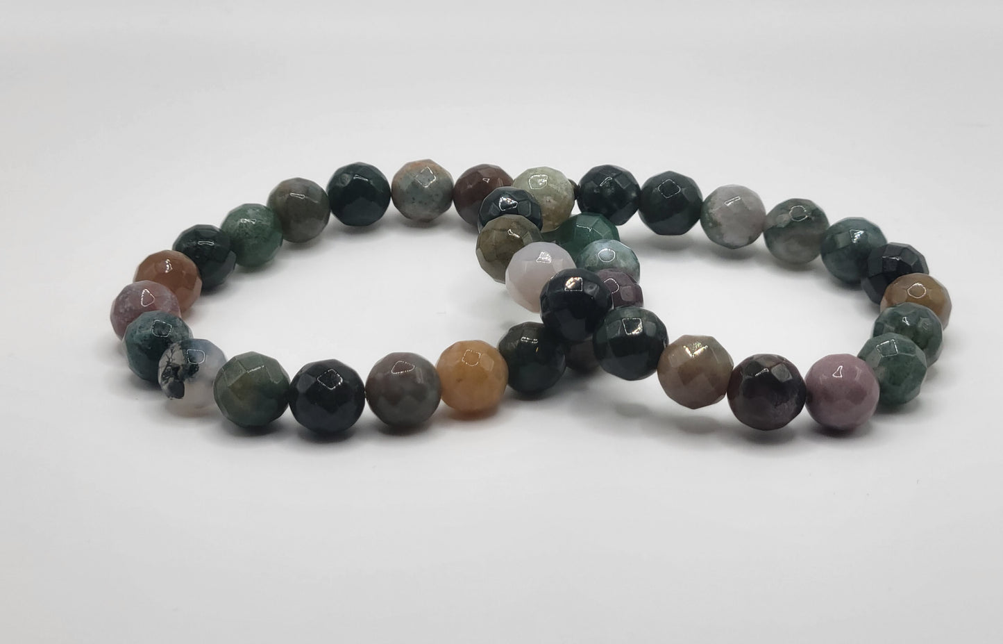 Fancy Jasper Gemstone Bead Bracelet