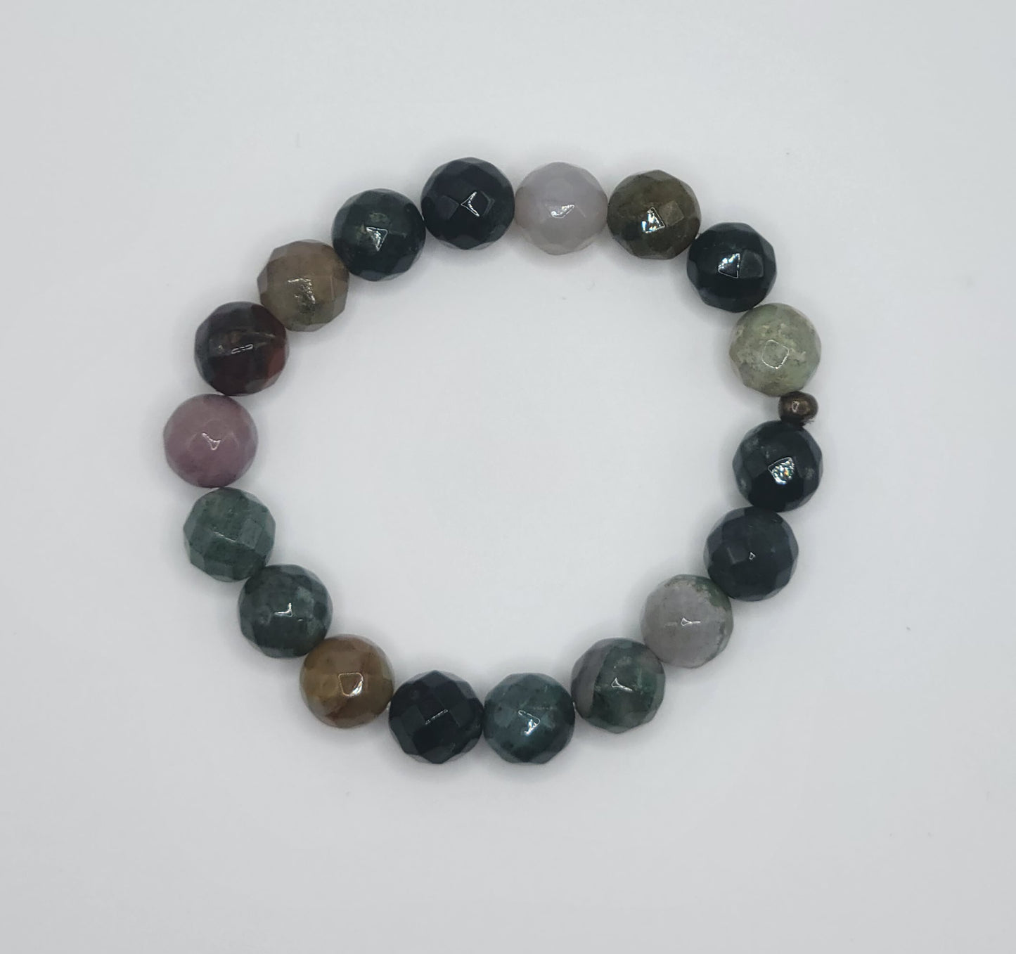 Fancy Jasper Gemstone Bead Bracelet