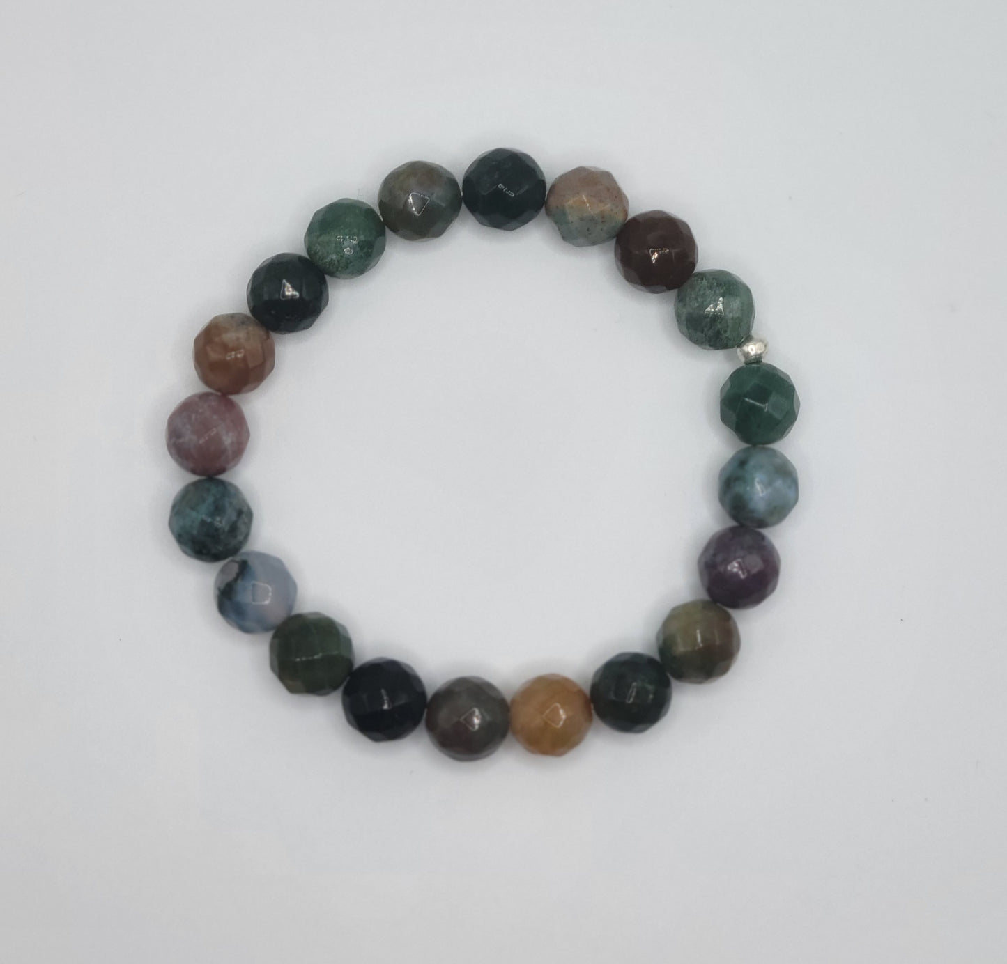 Fancy Jasper Gemstone Bead Bracelet